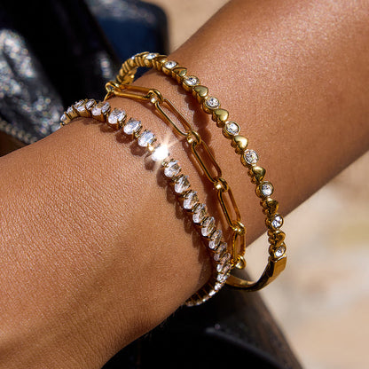 Dune Blush Tennis Bracelet