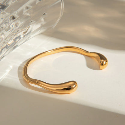 Levante Glossy Open Cuff Bracelet