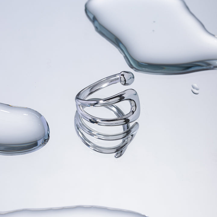 Levante Sculpted Open Band Ring