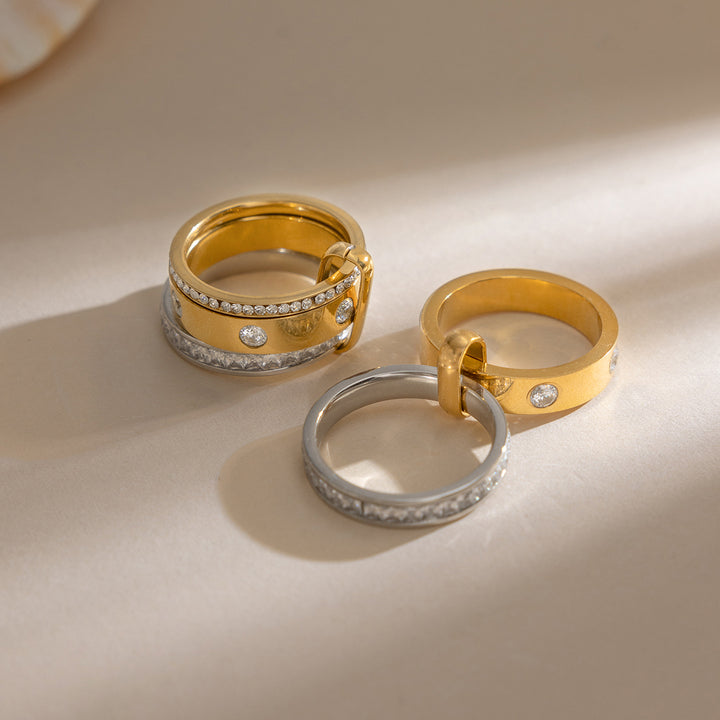 Ostro Pavé Band Ring