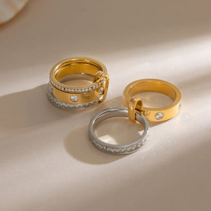 Ostro Pavé Band Ring