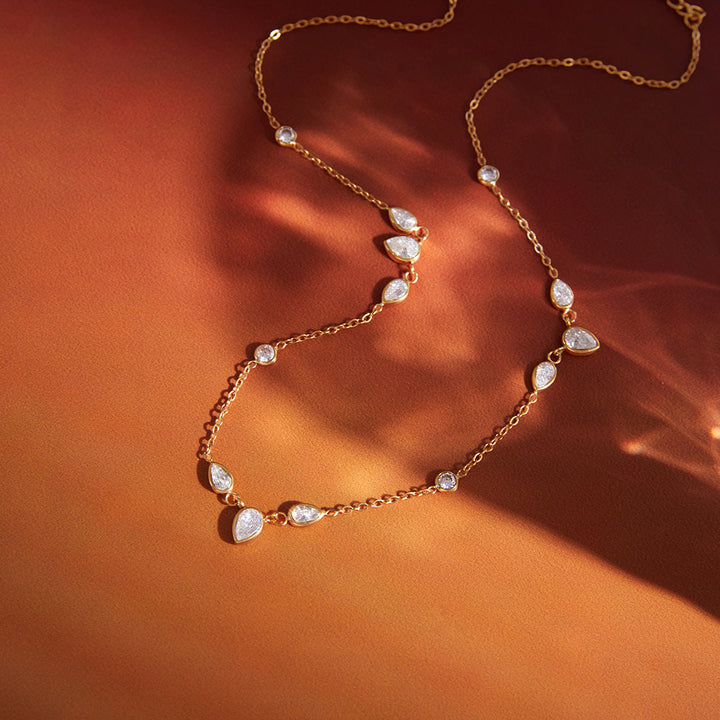 Sirocco Scattered Zircon Necklace