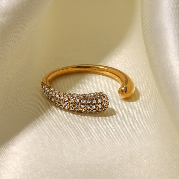 Sandbar Pavé Dome Open Ring