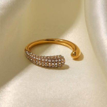 Sandbar Pavé Dome Open Ring