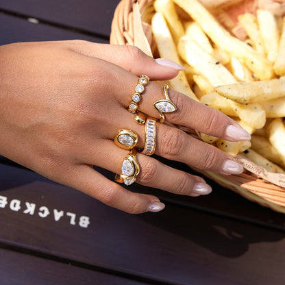 Salt Air Bezel Eternity Ring