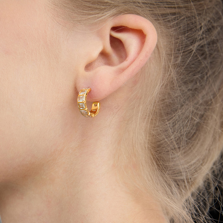 Tramontana Zirconia Hoop Earrings