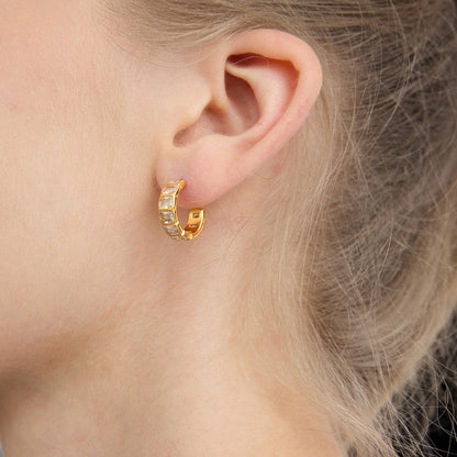Tramontana Zirconia Hoop Earrings