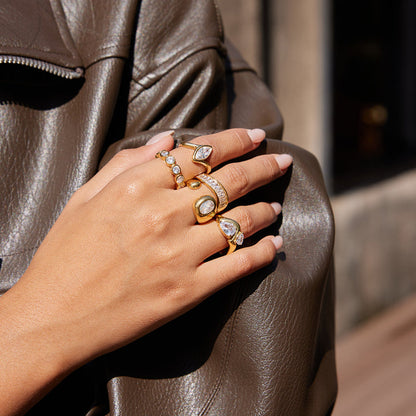 Salt Air Bezel Eternity Ring