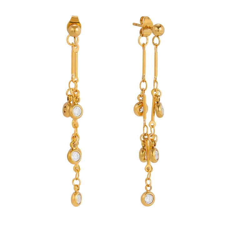 Mistral Linear Droplet Earrings