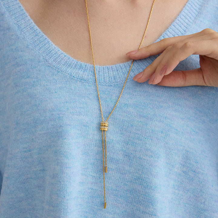 Tide Sliding Tassel Necklace