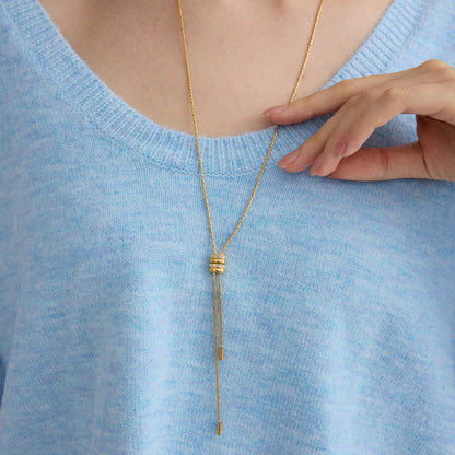 Tide Sliding Tassel Necklace