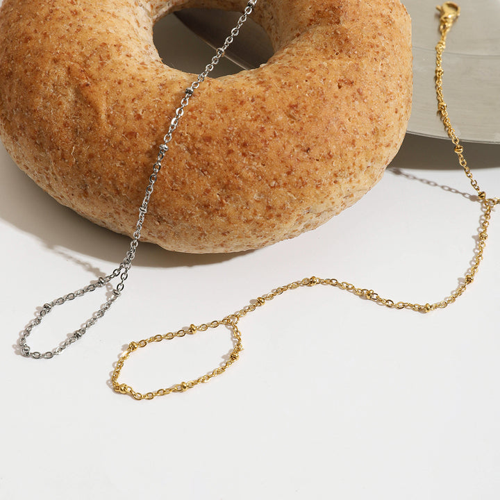 Salt Air Beaded Hand Chain Bracelet