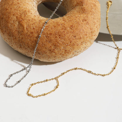 Salt Air Beaded Hand Chain Bracelet