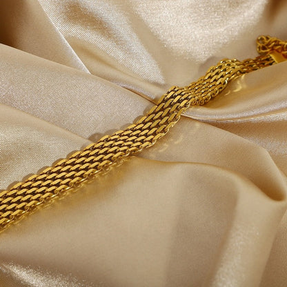 Riviera Woven Mesh Chain Bracelet