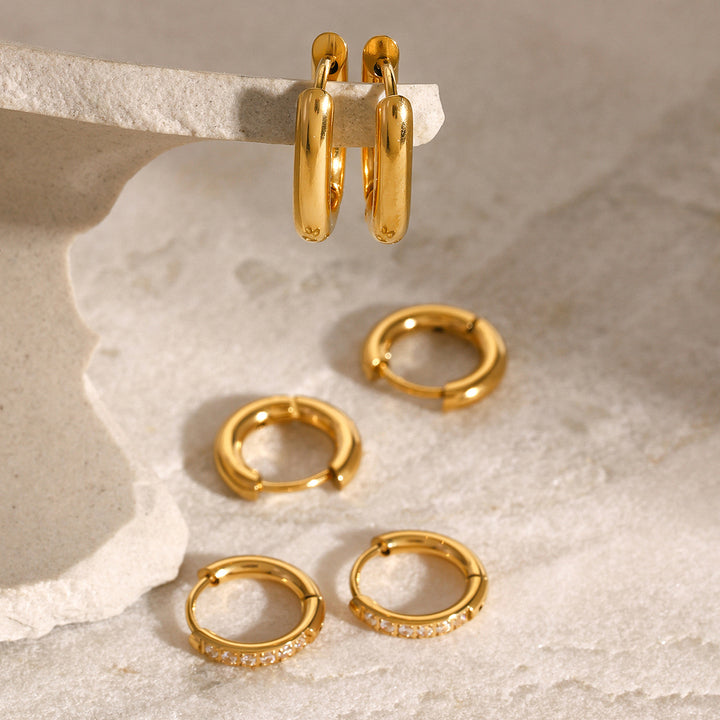 Cala Trio Huggie Hoop Earrings