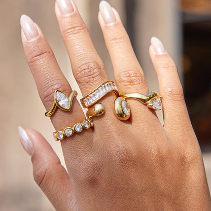 Salt Air Bezel Eternity Ring