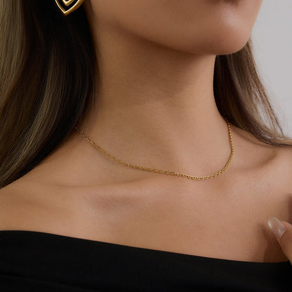 Salt Air Fine Cable Chain Necklace