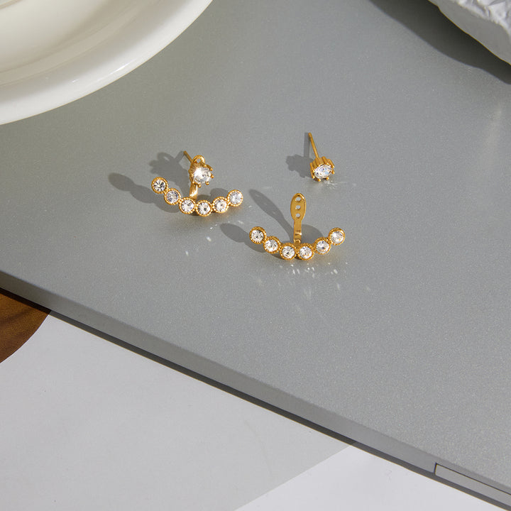 Amalfi Crystal Ear Jacket Earrings