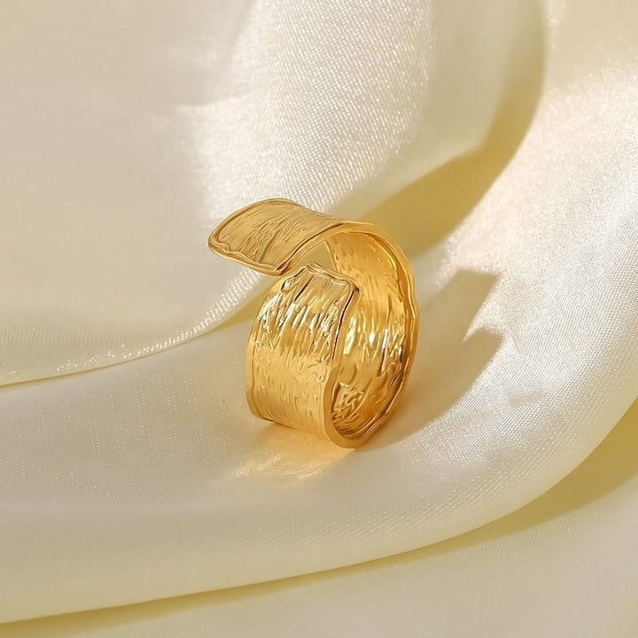 Olive Grove Hammered Open Ring