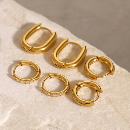 Cala Trio Huggie Hoop Earrings