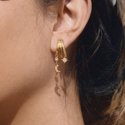 Tramontana Pavé Chain Stud Earrings