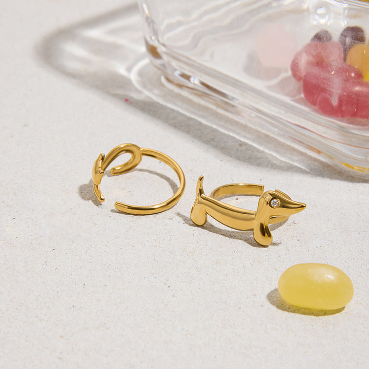 Riviera Curled Kitten Ring
