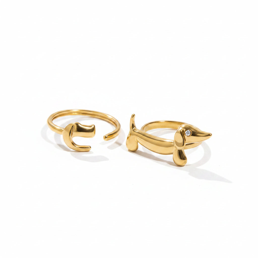 Alba Dachshund Adjustable Ring