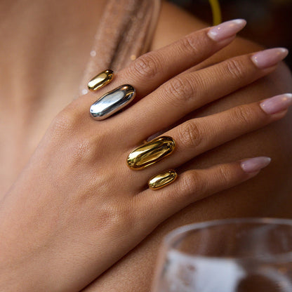 Salt Air Two-Tone Bean Ring