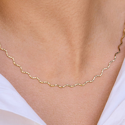 Tramontana Rippled Link Necklace