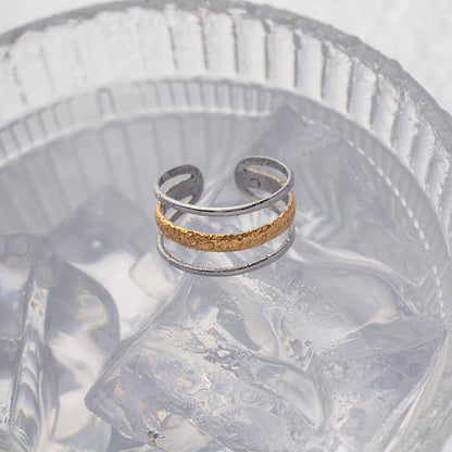 Driftwood Triple Band Open Ring