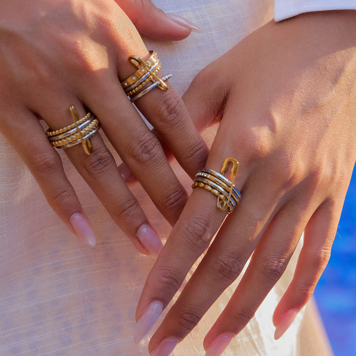 Cypress Pin Stacking Ring