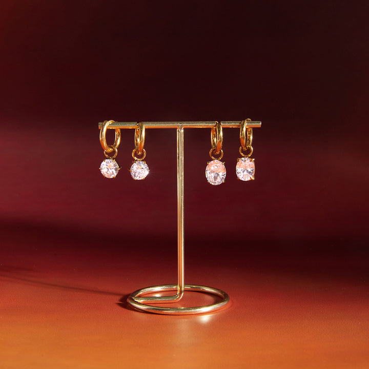 Cala Marquise Drop Huggie Earrings
