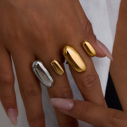 Salt Air Two-Tone Bean Ring