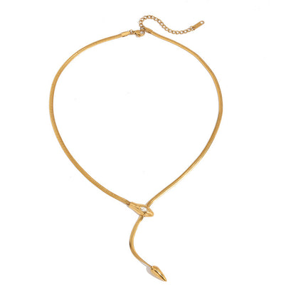 Meltemi Snake Lariat Necklace
