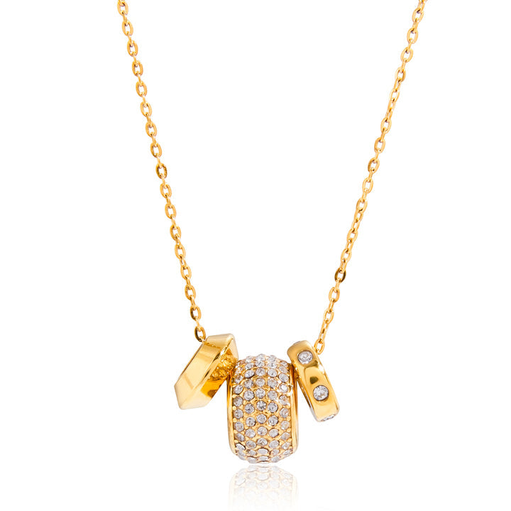 Dune Trio Bead Pendant Necklace