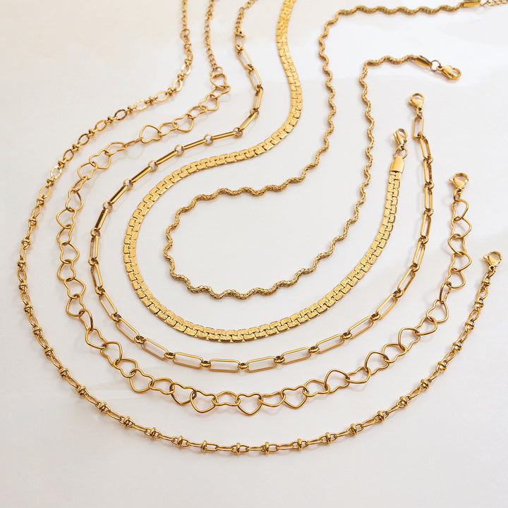Sea Foam Twisted Wave Necklace