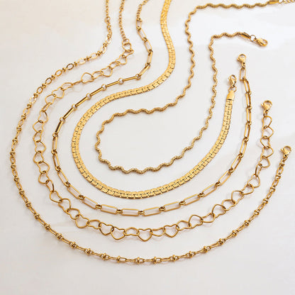 Sea Foam Twisted Wave Necklace