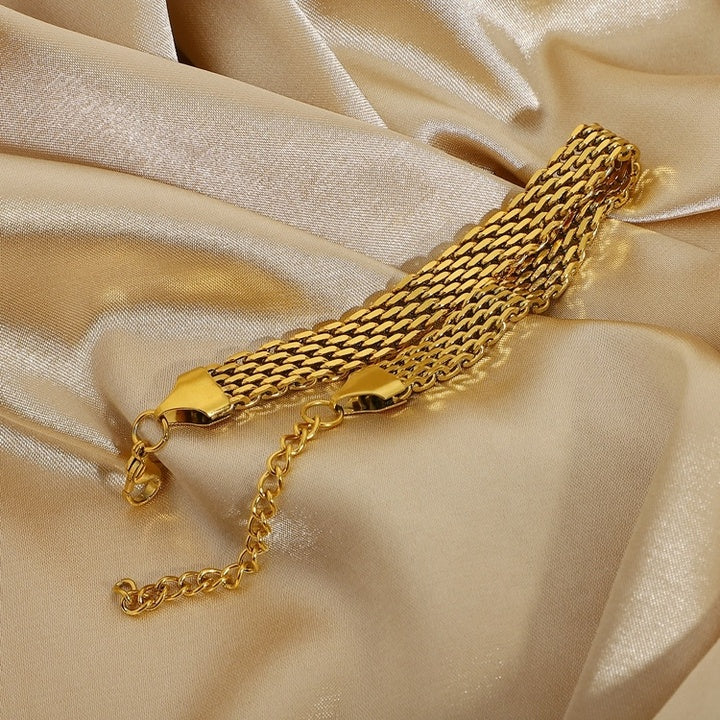 Riviera Woven Mesh Chain Bracelet