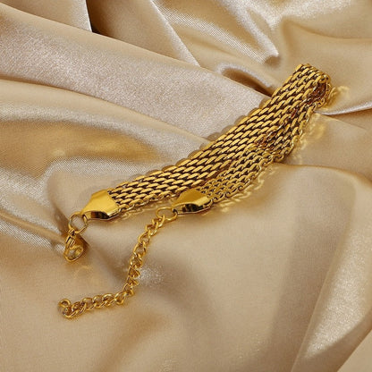 Riviera Woven Mesh Chain Bracelet