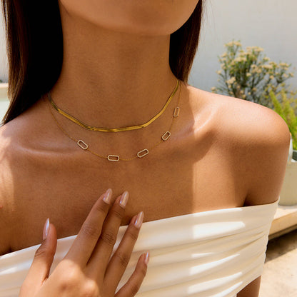 Formentera Pavé Station Necklace