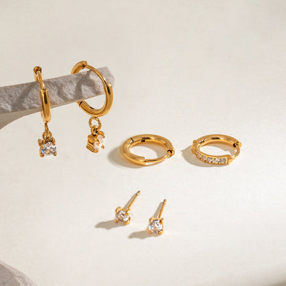 Lumen Zirconia Stacking Earrings