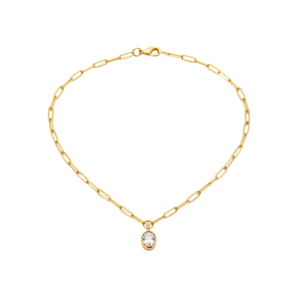 Levante Bezel Solitaire Necklace