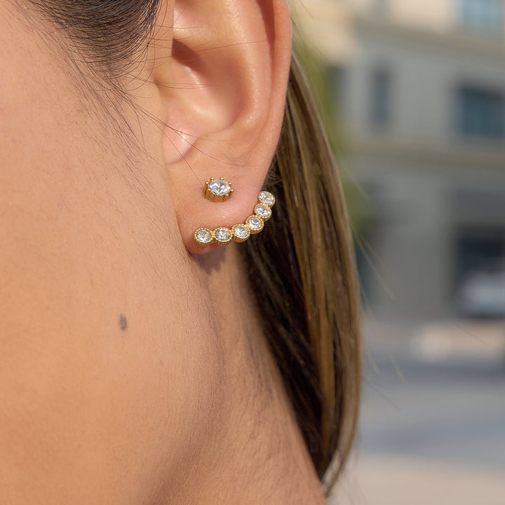 Amalfi Crystal Ear Jacket Earrings