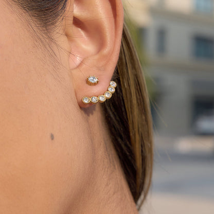 Amalfi Crystal Ear Jacket Earrings