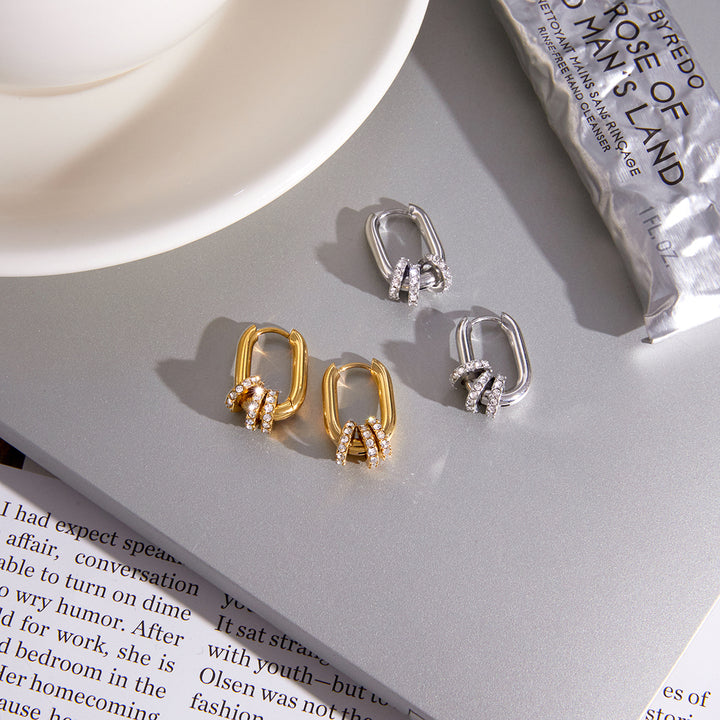 Cala Oval Link Hoop Earrings