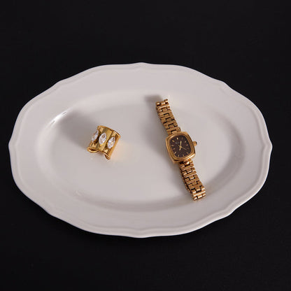 Ionian Three Stone Cuff Ring