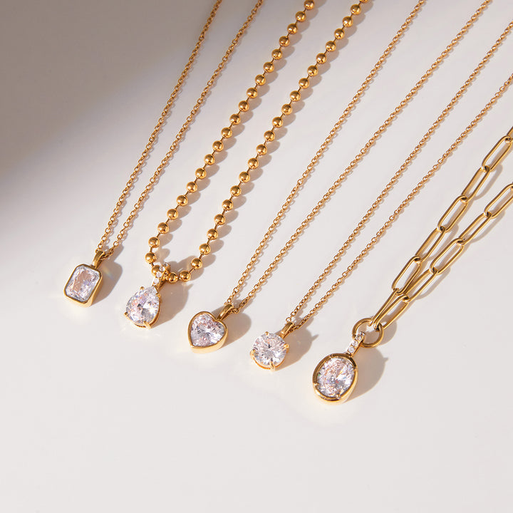 Levante Bezel Solitaire Necklace