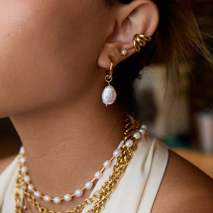 Cala Baroque Pearl Drop Earrings