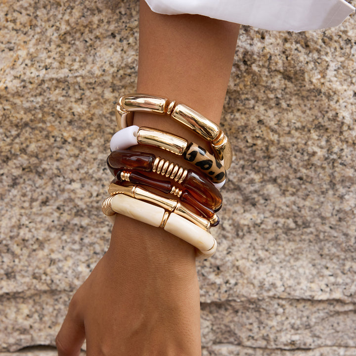 Olive Grove Bamboo Bangle Bracelet