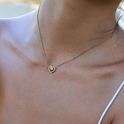 Rosemary Petite Heart Necklace
